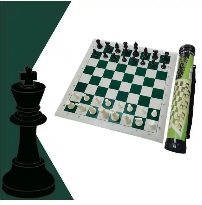 Portable Chess, Folding Roll Up Chess Game Sets,Travel Board Games,Tournament Chess Set for Kids And Adults